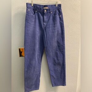 Blue cowboy corduroy pants